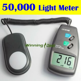 Digital 50 000 Lux Light Meter Photometer Luxmeter High Accuracy w LCD