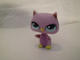 Littlest Pet Shop 1508 Light Purple Owl Bird RARE Brand New