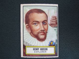 1952 Topps Look N See 131 Henry Hudson Near Excellent Tough Card