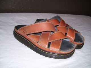 Dr Martens Light Brown Slide Sandals Sz 9 Air Wair