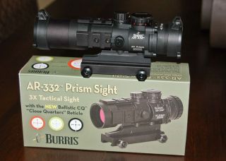 Burris AR 332 3X Scope with BDC and Illuminated Reticle