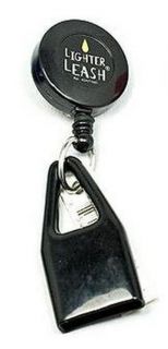 The Original Lighter Leash Retractable Lighter Holder Black