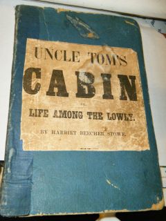 Uncle Toms Cabin Beecher Stowe 1852 1st RARE Signature on Title Page