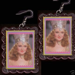 Huge Funky oz Glinda Earring Good Witch Costume Jewelry