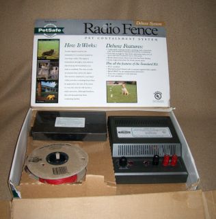underground dog fence DELUXE TRANSMITTER RF 104 covers 100 Acres Wire