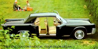 1964 Lincoln Continental 4 Door Sedan Black Magnet