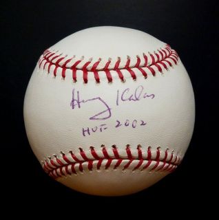 Harry Kalas HOF 2002 Signed Autographed Rawlings Major League OMLB