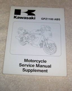Kawasaki GPZ1100 1996 Service Manual Supplement