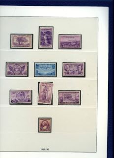 Lindner United States Hingeless Stamp Album 1847 1936 with Stamps