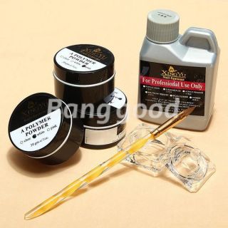  120ml Acrylic Liquid Powder Pen Deppen dish Nail Art Design Set Kit