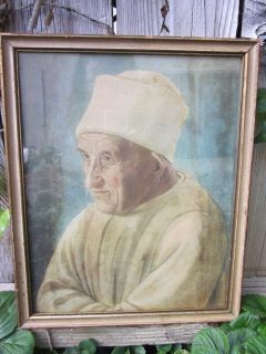 Portrait of an Old Man Filippino Lippi Art Painting Print Framed Pope