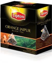 Lipton Orange Jaipur Pyramid Tea Bags 4 Boxes Imported