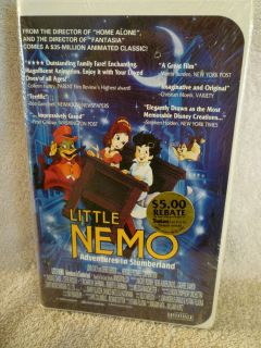 Little Nemo Adventures in Slumberland VHS 1994 Brand New Clam Shell