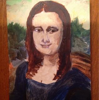 Mona Lisa ACEO Original Painting by Artist Hayley Rose