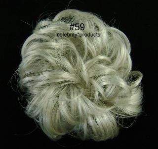 #59 Gray with 5% Black 3 Mona Lisa Hair Ponytail Holder Wig America