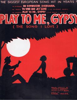 1934 Play to Me Gypsy Listen
