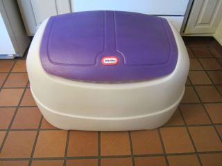 Little Tikes Toy Box Purple and White