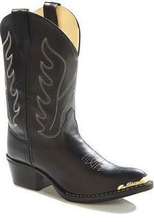 Kids Black Cowboy Boots Sizes 9 12 1 2 3