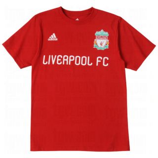 adidas Liverpool FC Signature Soccer Fan Shirt 2012 Brand New Red