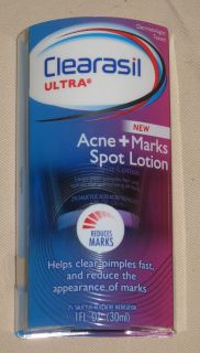 Clearasil Ultra Acne & Marks Spot Lotion 2% Salicylic Acid Ex 1/13