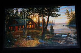 Log Cabin Sign Rustic Lodge style wall decor plaque peaceful country