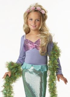 Girls Glam Little Mermaid Kids Ariel Halloween Costume