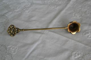 Vintage Brass Snuffer 7 1 16 Long Key Style Handle
