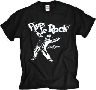Vive Le Rock Little Richard Black T Shirt