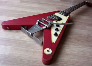 Lonnie Mack Number 7 Gibson Epiphone 58 Korina Flying V Bigsby Relic