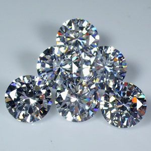 White Sapphire CZ 3mm Dia Simulate Loose Gemstone Lot Available