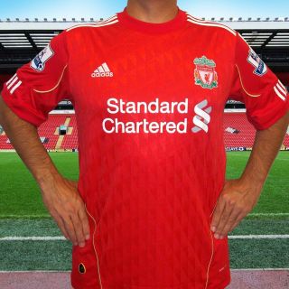 Liverpool Football Club Official Jerseys 2010 11 12 with BPL Patches