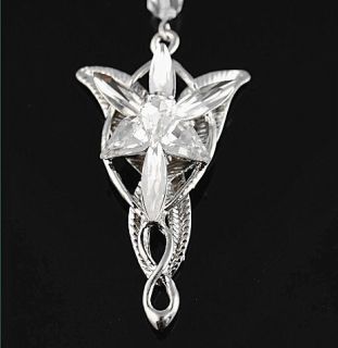 Vintage Lord of The Rings Movie Arwen Evenstar Silver Tone Pendant