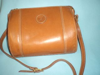 Liz Claiborne Shoulder Bag Purse Handbag Brown Leather Vintage