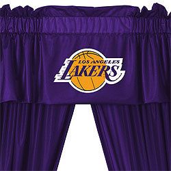 Los Angeles Lakers Basketball Window Valance Drapes Set