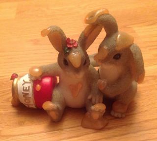 NIB Charming Tails Honey Bunnies 84 112 Fitz and Floyd Collectibles