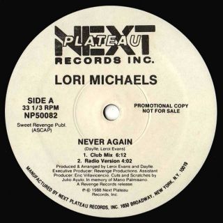 Lori Michaels Never Again Promo Freestyle Original