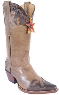 Genuine Leather Oryx Beige Los Altos Womens Cowboy Boots Western 3X