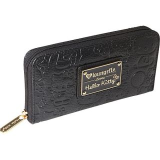 Loungefly Hello Kitty Black Embossed Face Wallet