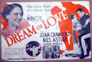 Dream of Love 28 Classic Joan Crawford Film Herald
