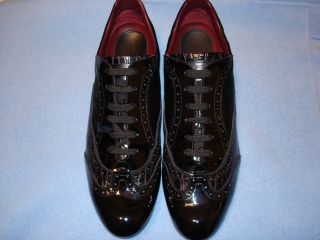 Louis Vuitton Black Oxford Mens Leather Shoes Size 10 1 2
