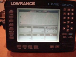 Lowrance LMS 350A Sonar GPS Works Sold for Parts