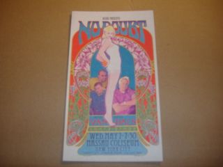 NO DOUBT Vandals Rare early Concert Handbill Flyer Masse poster Gwen
