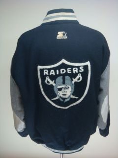 Vintage Los Angeles Raiders NFL Starter Wool Varsity Jacket Sz XLarge