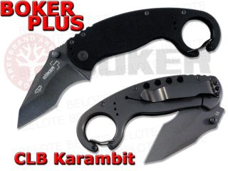 Boker Plus Chad Los Banos Karambit Folding Knife Plain Edge 01BO580