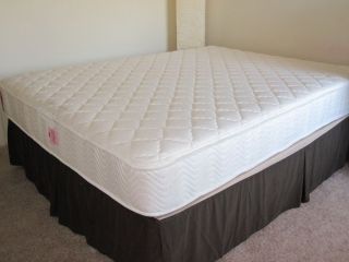 Queen size, Simmons Beautyrest Lucama Firm mattress + Foundation + Bed