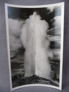  And White Photos By A G Lucier Of Yellowstone Old Faithful Geyser