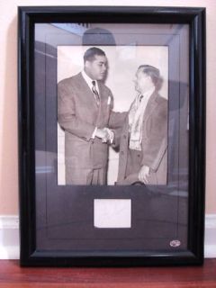 Joe Louis 8 x 10 w Cut Signature Matted and Framed