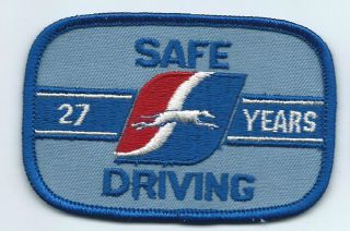 Greyhound Bus Driver Patch Cap Uniform Shirt 27 Years Safe Driving 3