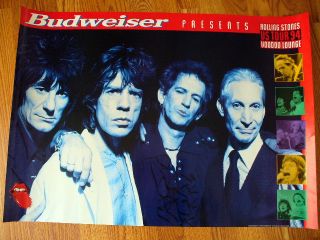 Rolling Stones Voodoo Lounge Tour Poster 22x31