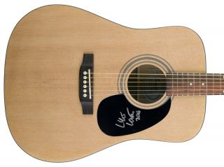 Lyle Lovett Autographed Signed Fender Squier Acoustic Guitar